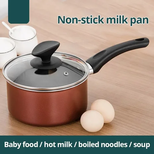 다기능 스테인리스 스틸 수프 냄비, 논스틱 코팅, 국수, 우유, 주방 요리에 적합, 실용적인 조리기구 