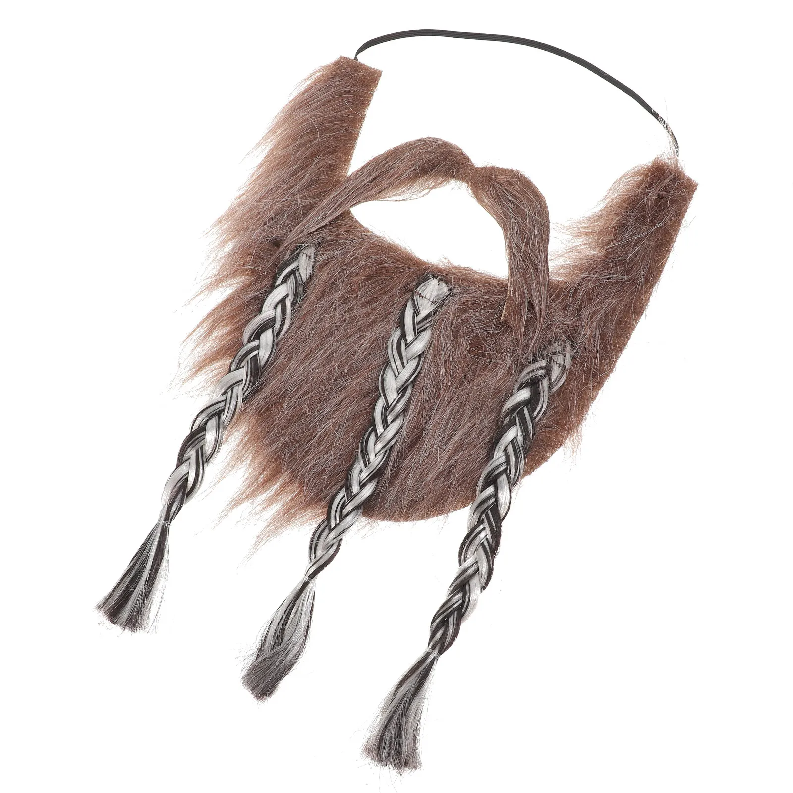 

Набор легких тканевых накладных бород для Хэллоуина, ролевых игр, маскарадов, для мужчин и женщин, для быстрого переодевания, костюмный аксессуар, искусственные волосы на лице