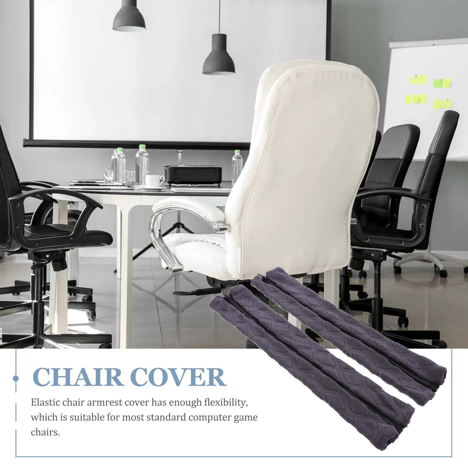 

2pcs Office Armrest Cover Gaming Chair Arm Rest Protective Sleeve For Desk Rotating Chair Stretchy Slipcover Water Resistant