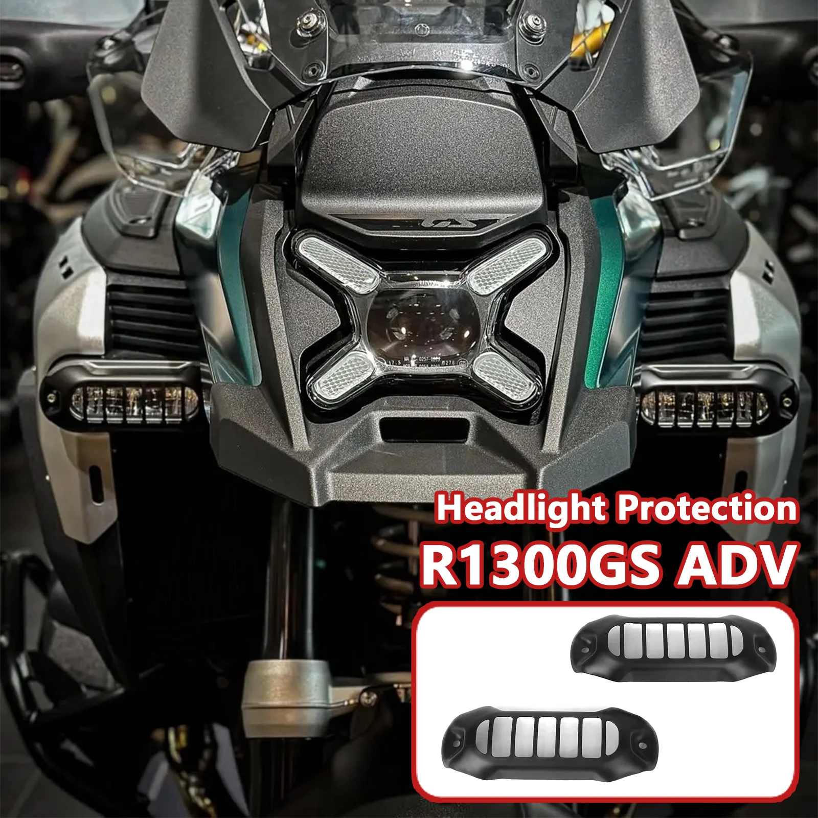 

Для R1300GS ADV R 1300 GS Adventure 2024 2025 аксессуары для мотоциклов светодиодный вспомогательный светильник крышка лампы защитная решетка