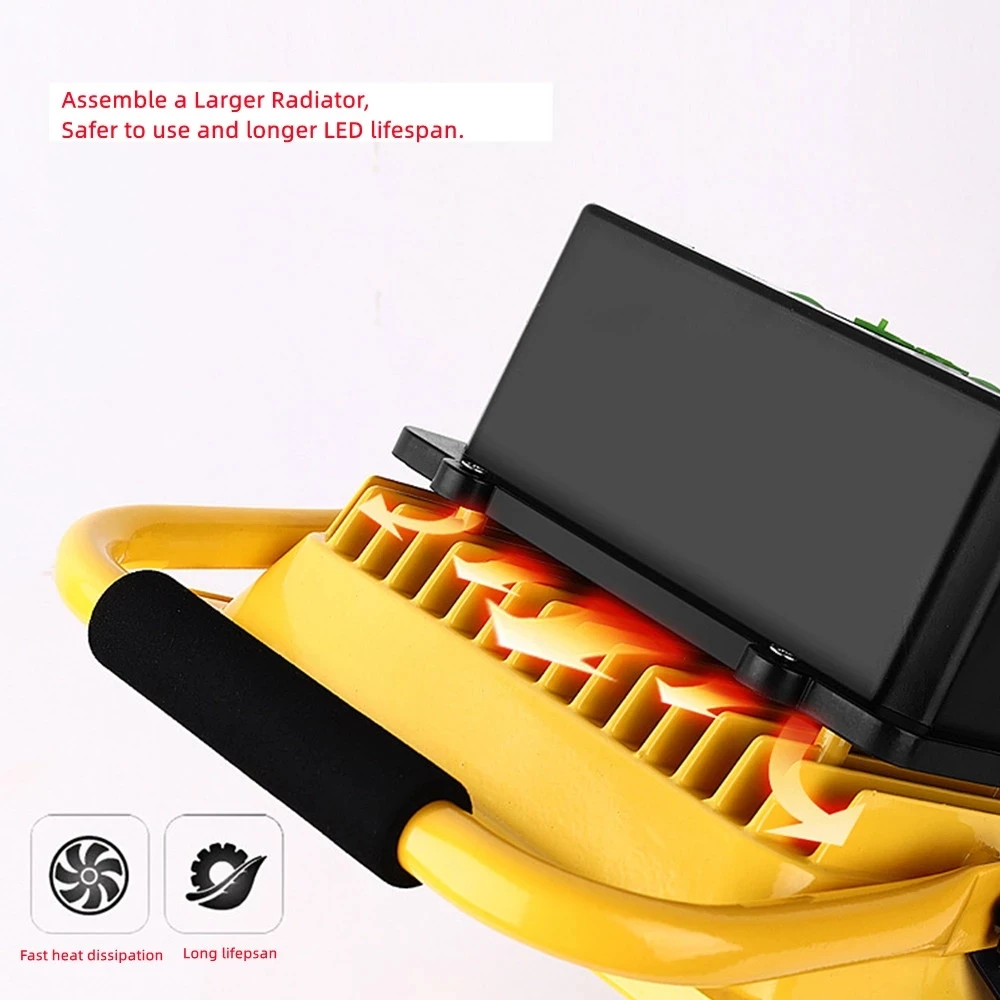 LED Strong Charging Floodlight Outdoor Emergency Site Power Outage Tent Camping Stall Portable Household Lamps