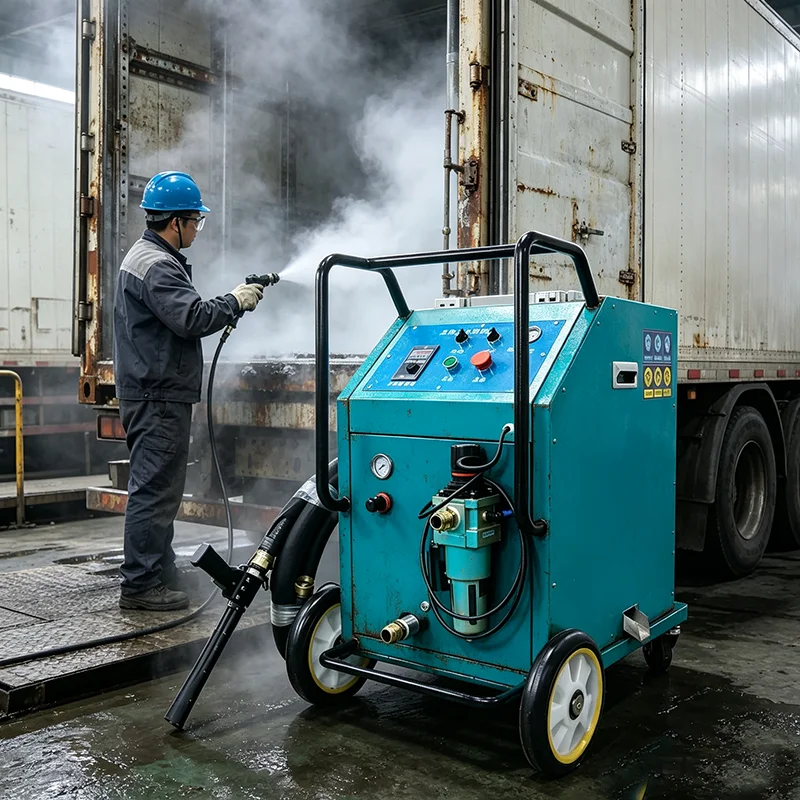 Dry Ice Blaster Dry Ice Cleaning Machine for Car Engine Bay Chassis Oil Stain Rust Removal