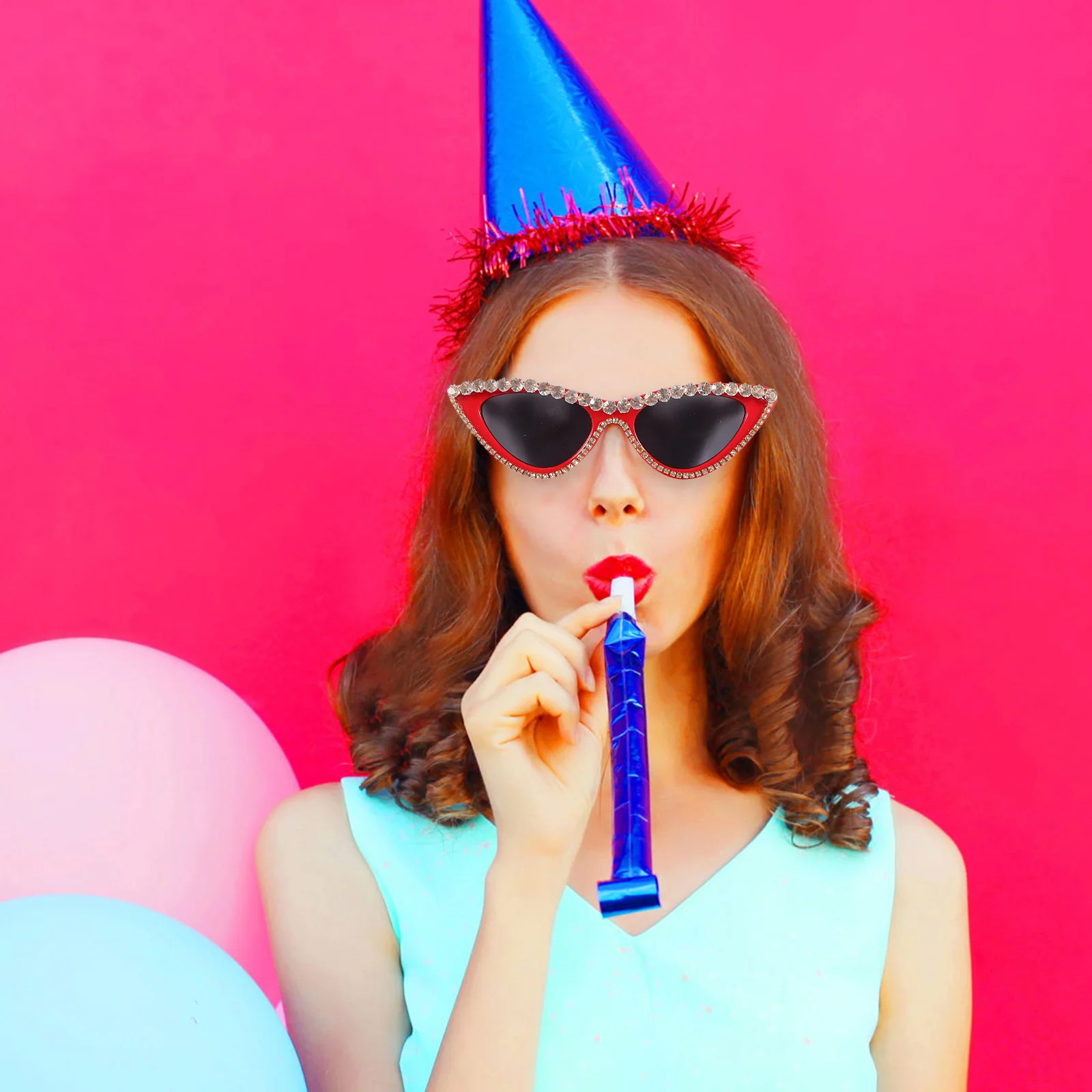 

Eyes Sunglasses Women Trendy Decorative Fashion Lightweight Durable Summer Beach Party Photo Shoot Accessories