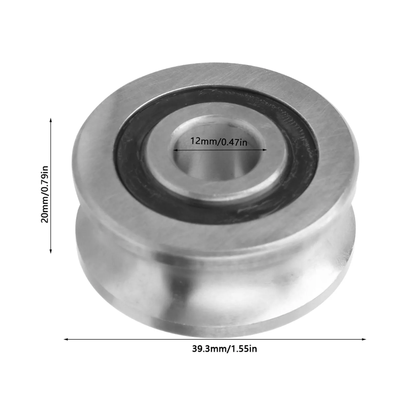 トラックガイドローラーベアリング高炭素クロムベアリング鋼 12 x 39.3 x 20mm(LFR5201-14 NPP)
