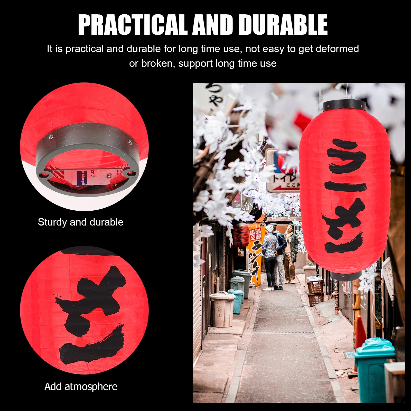 

Japanese Style Lantern Outdoor Paper Decor for Dining Room Wall Decor Restaurants Pubs Noodle Shops Dining Wall