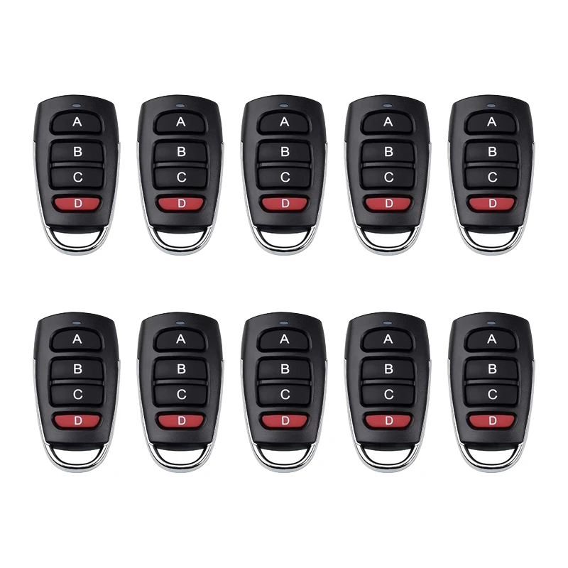 5/10PCS Wireless RF 433mhz Remote Control Copy Code Garage Door Gate Duplicator 433 Mhz Key Remote Opener