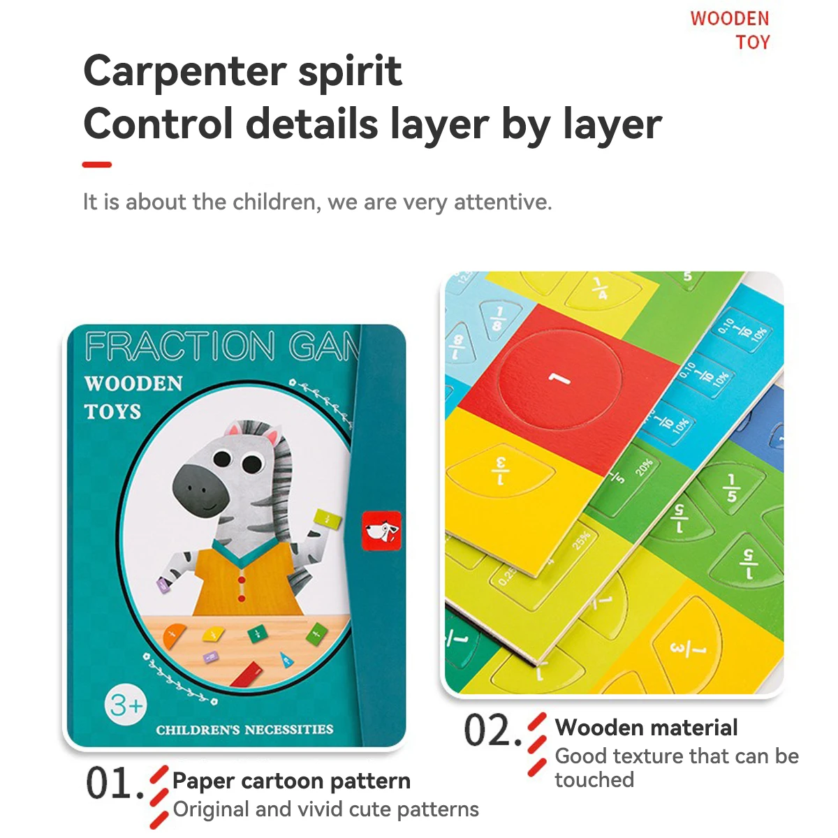 Magnetic Fraction Learning Base Lower Grade Math Nuclear Denominator Operation Cognitive Calculation Mathematics Teaching Tools