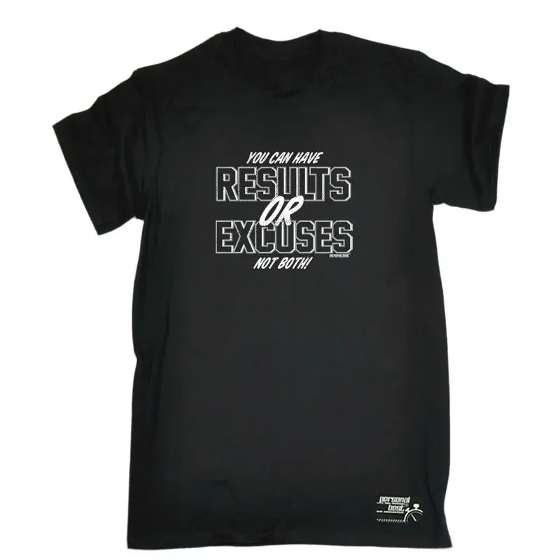Running Pb Gym Results Or Excuses Mens Funny Novelty T Shirt