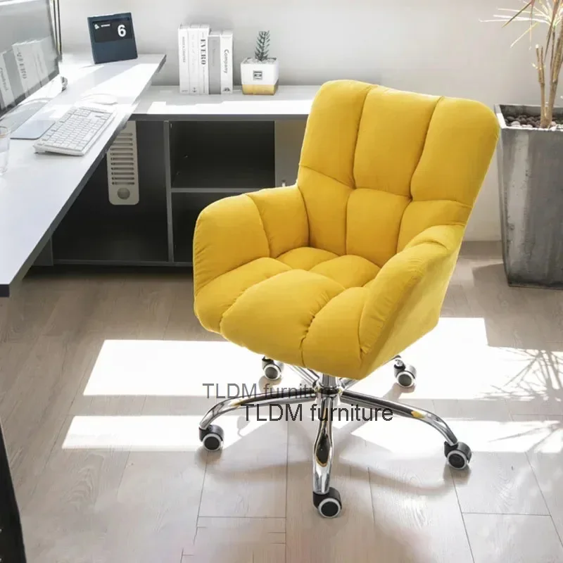 

Modern Office Chairs Creative Comfortable Back Armchair Nordic Office Furniture Home Computer Chair Lift Swivel Game Chair A