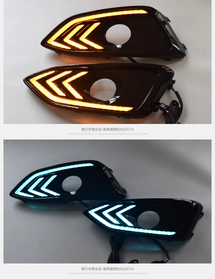 

car bumper headlamp for Chevrolet Malibu daytime light 2016~2018y DRL car accessories LED headlamp Malibu fog lamp