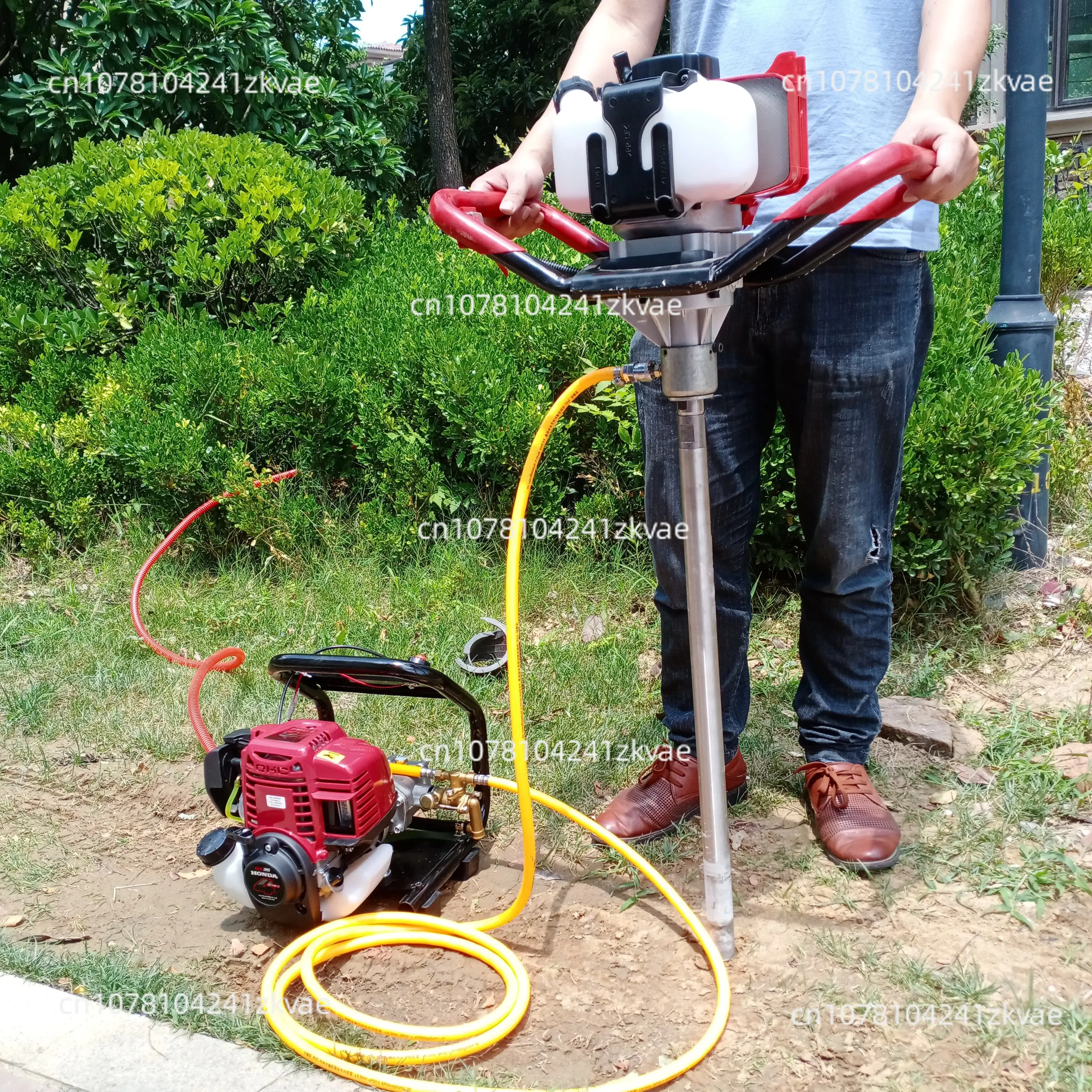 Portable handheld diamond core drilling machine with backpack