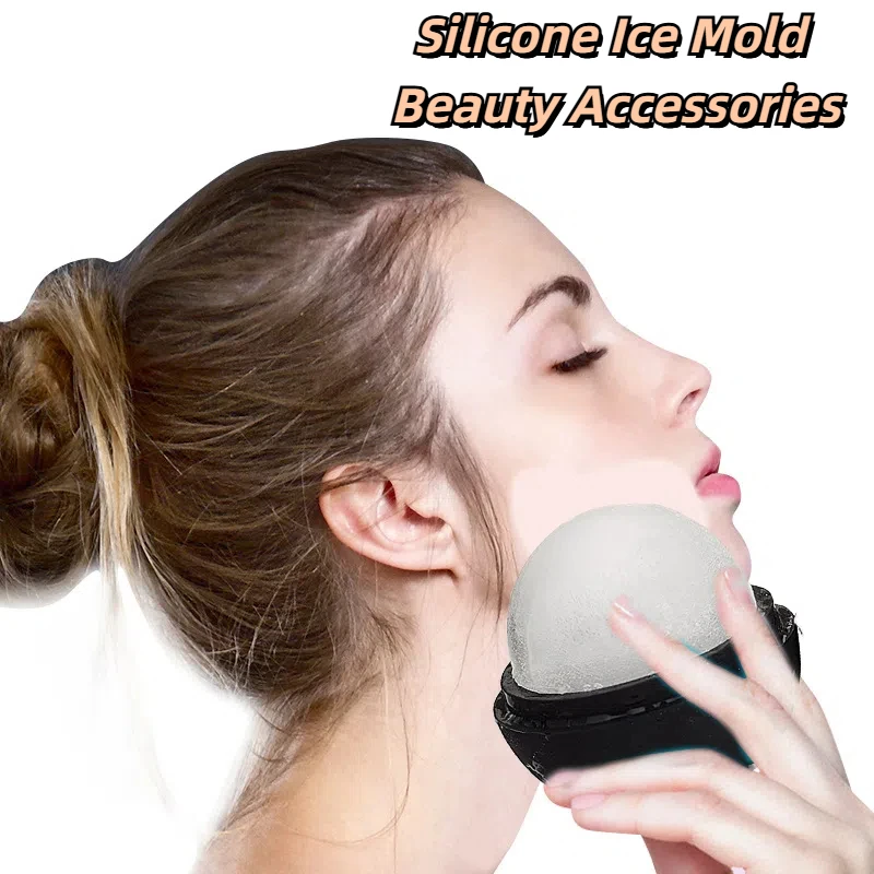 顔と目のための美容アイスローラー,スキンケアツール,フェイシャルキューブ,シリコンモールド,美容アクセサリー