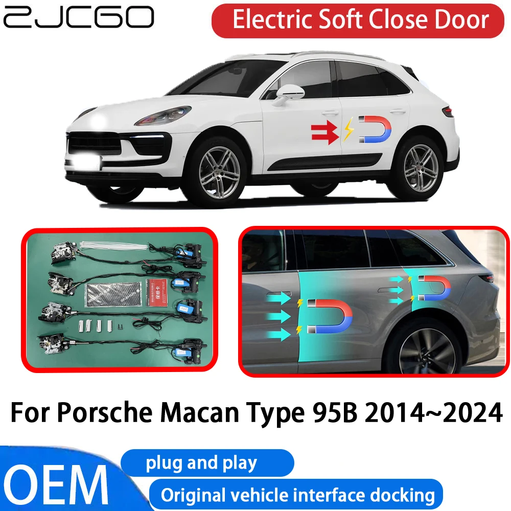 

for Porsche Macan Type 95B 2014-2024 Car Automatic Electric Soft Close Door Closer System OEM Plug and Play Comfort Closing