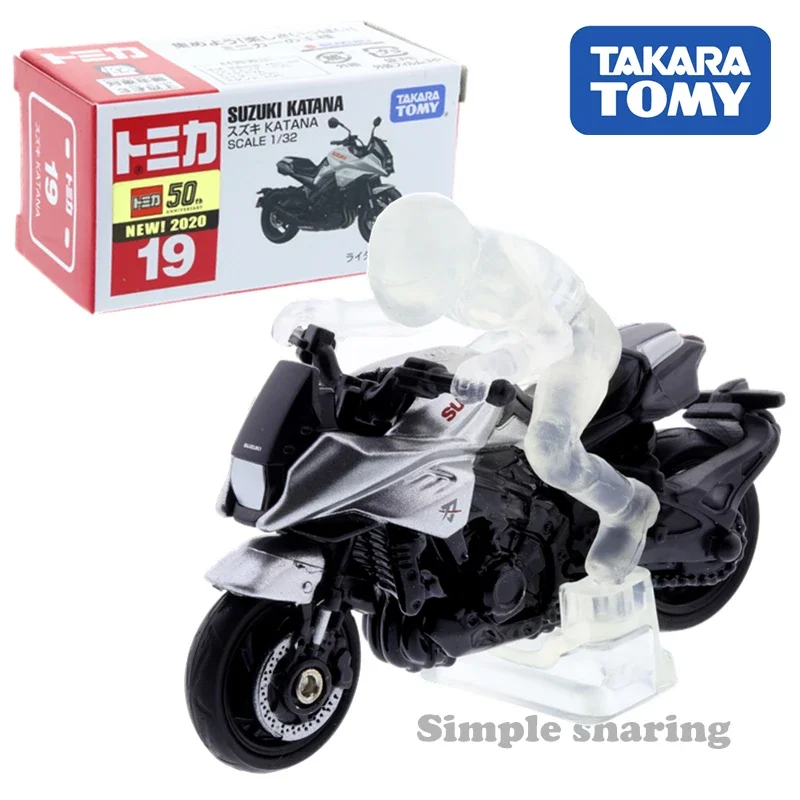 Takara Tomy Tomica No.19 Suzuki Katana With Rider Scale 1/32 Car Kids Toys Motor Vehicle Diecast Metal Model