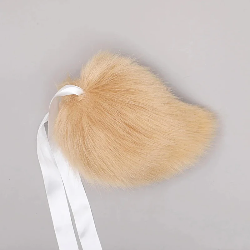 1pc Cute Girls Plush Rabbit Tail Simulation Animal Tail Bunny Tail Women Cosplay Props Kawaii Lolita Stage Dress Up Performance