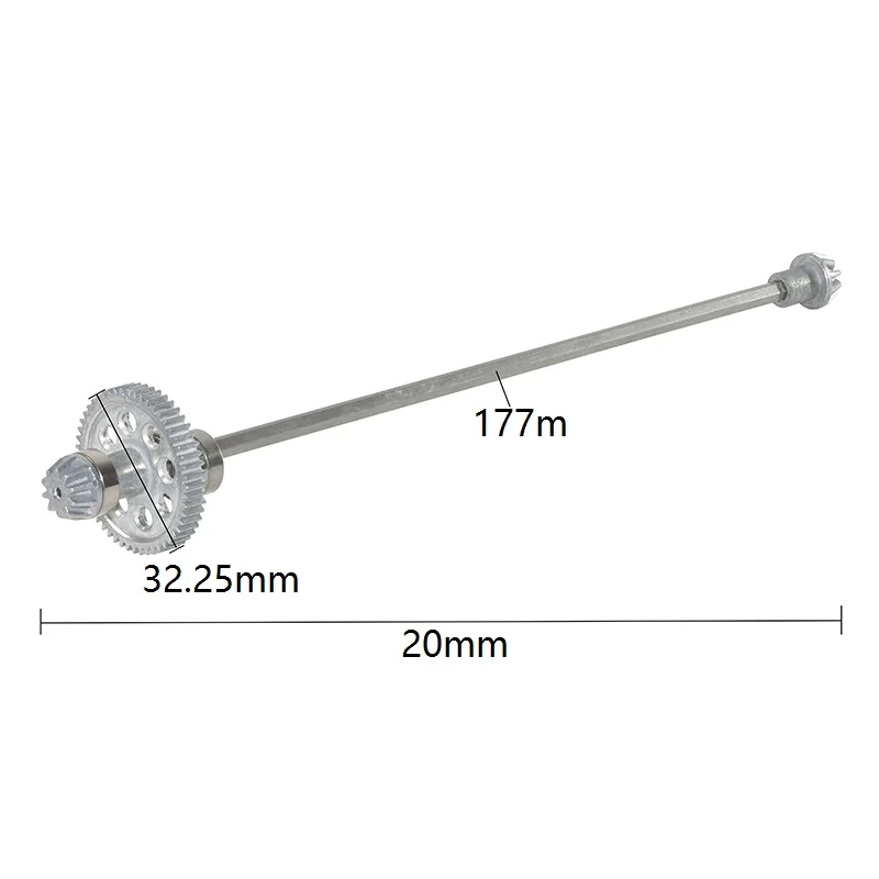 3 szt. Wszystkie metalowe koła zębate z mechanizmem różnicowym z głównym wałem napędowym Axie do akcesoriów części do ulepszenia samochodów zdalnie