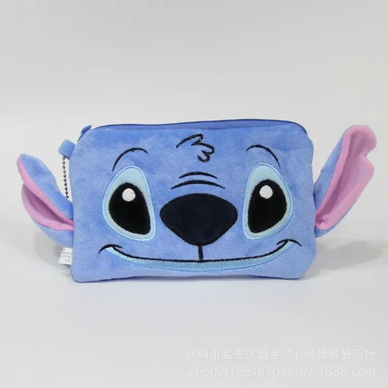 Disney Coin Plush Purse Cartoon Stitch Doll Bag lady Clutch cute holder card storage