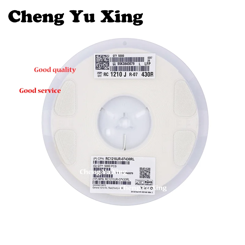 

1210 430R 5% RC1210JR-07430RL，1/2W ,5000pcs ,SMD Resistor