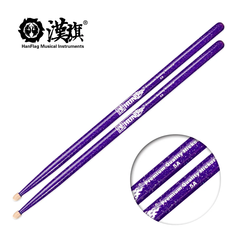 HUN 5A Hikcory Drumsticks Starry Sky 1 Pair Factory Direct Colorful Practice Sticks for Students Drum Accessories