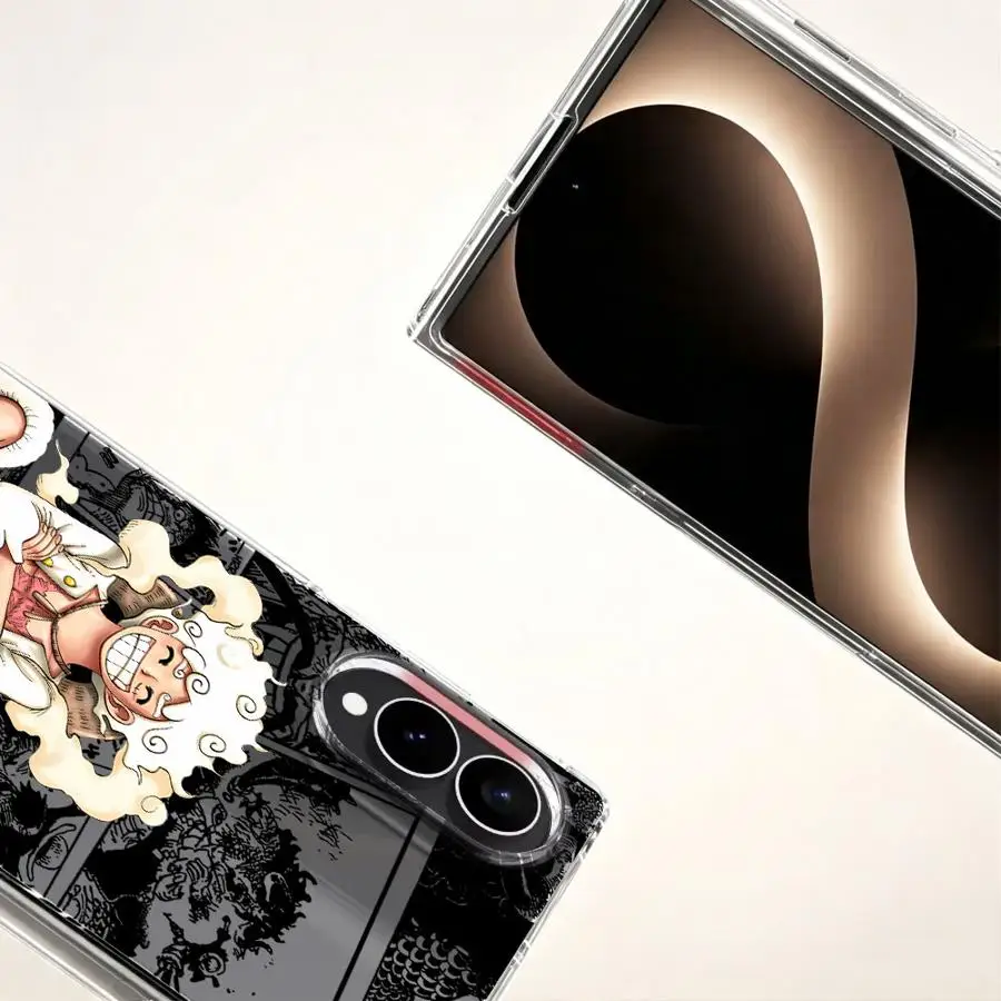 Cool O-neS P-iece L-uffyS Transparent Soft Phone Cover Case for Samsung Galaxy Z Fold 8 ZFold8