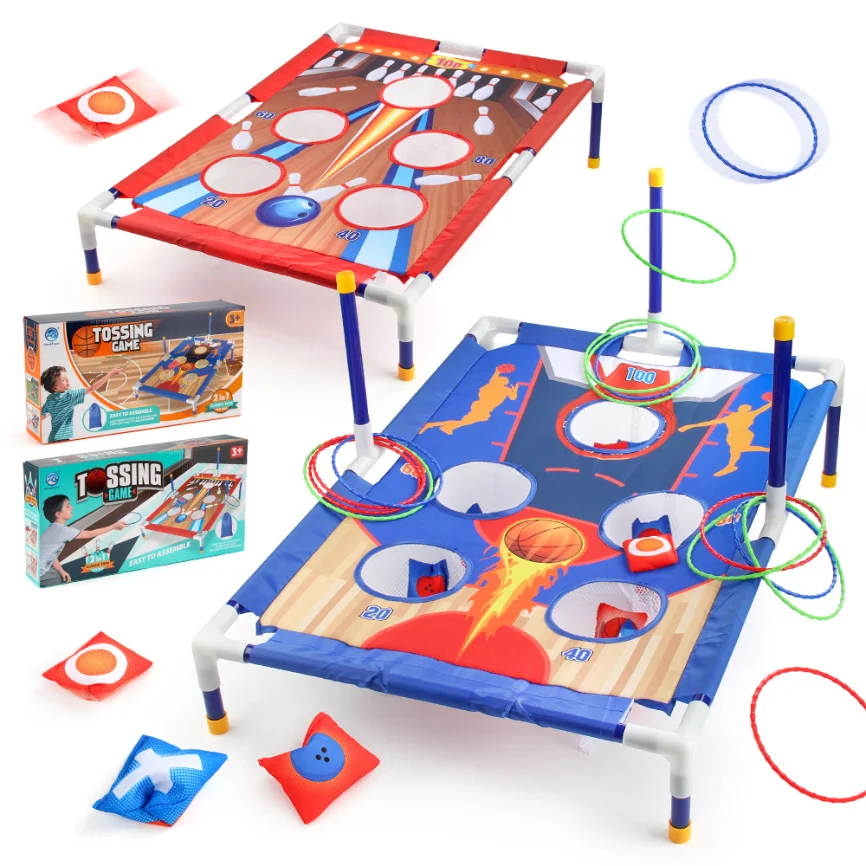 

Portable Throwing Circle Ferrule Board Set - Easy Assemble, Fun Interactive Indoor & Outdoor Parent-Child Sports