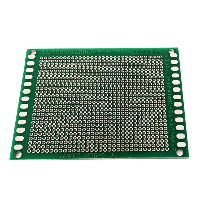 3PCS 6*8CM 2.0MM Double-sided Tin-plated Universal Circuit Board 2.0mm Spacing Circuit Boards PCB