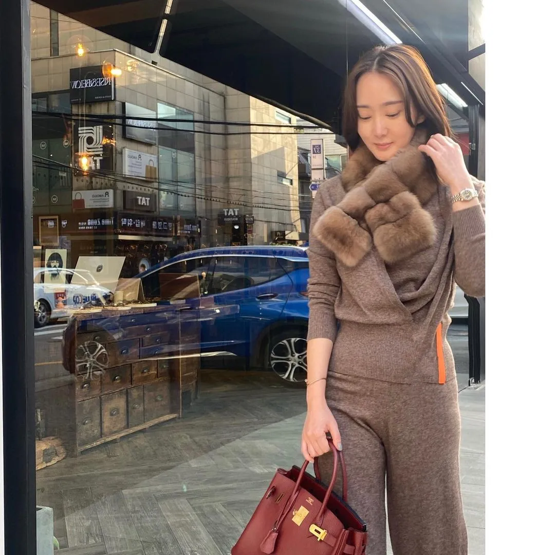 Luxury New Style 100% Real Sable Fur Scarf Women Winter Mink Fluffy Collar Korean Soft Neck Warmer