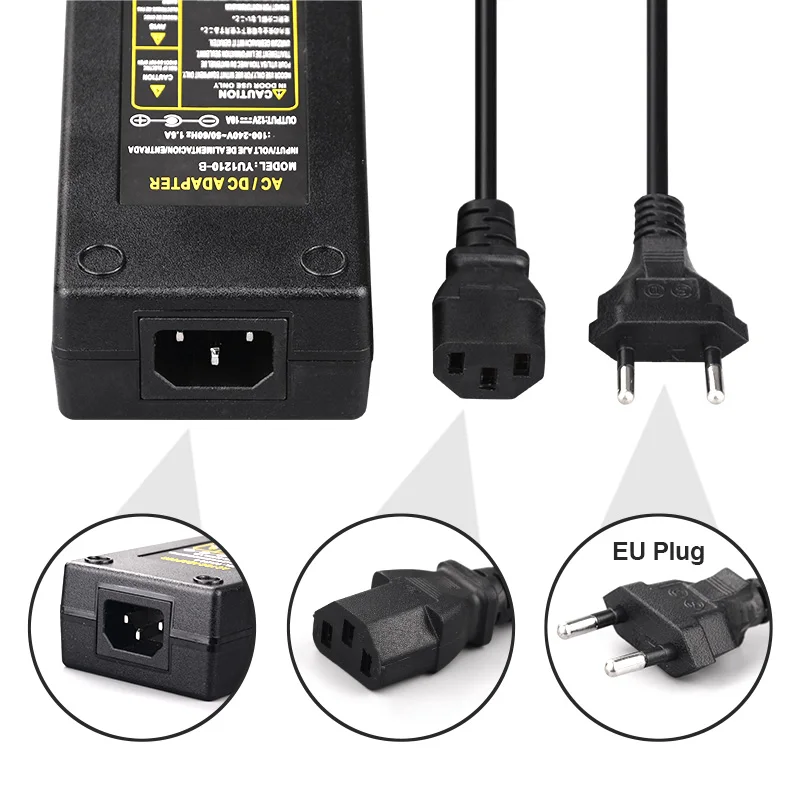 DC5V/12V/24V Lighting Transformer Adapter AC100V-240V 1A 2A 3A 5A 6A 8A 10A Power Supply Converter Charger For LED Strip CCTV