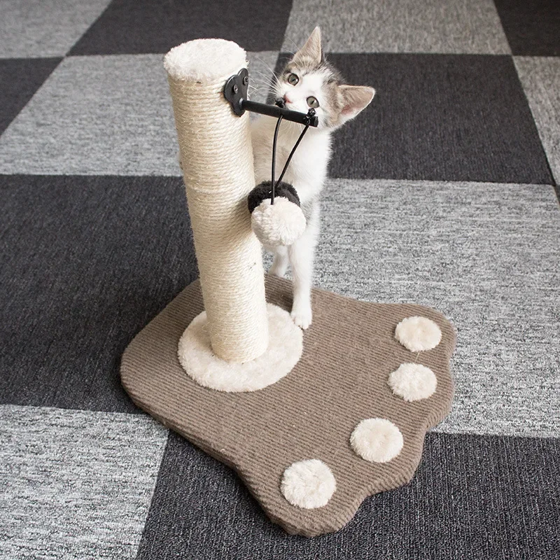 Paw Shaped Cat Climbing Frame Sisal Cat Scratching Post Cat Cage Indoor