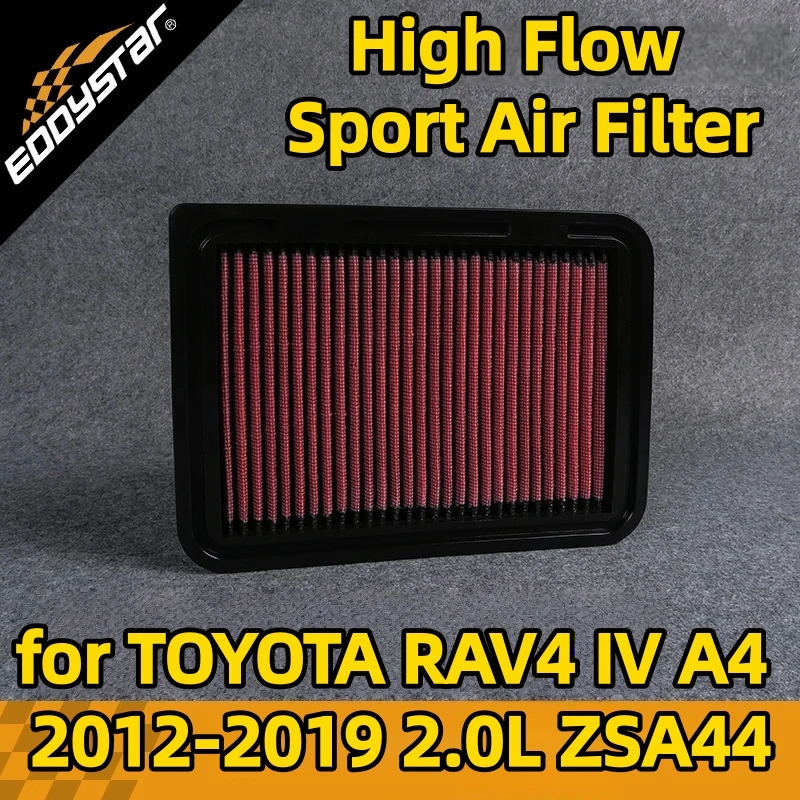 

High Flow Sport Air Filter for TOYOTA RAV4 IV A4 2012-2019 2.0L ZSA44 Washable Racing Intake Filters
