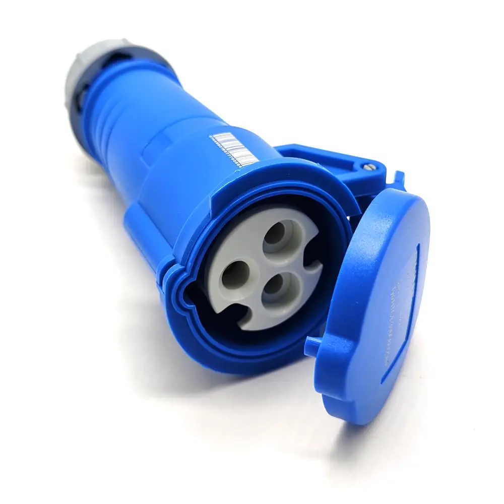 IEC60309 Waterproof Industrial CEE Connector Socket 3Pin 16A 230V 2P+E IP44