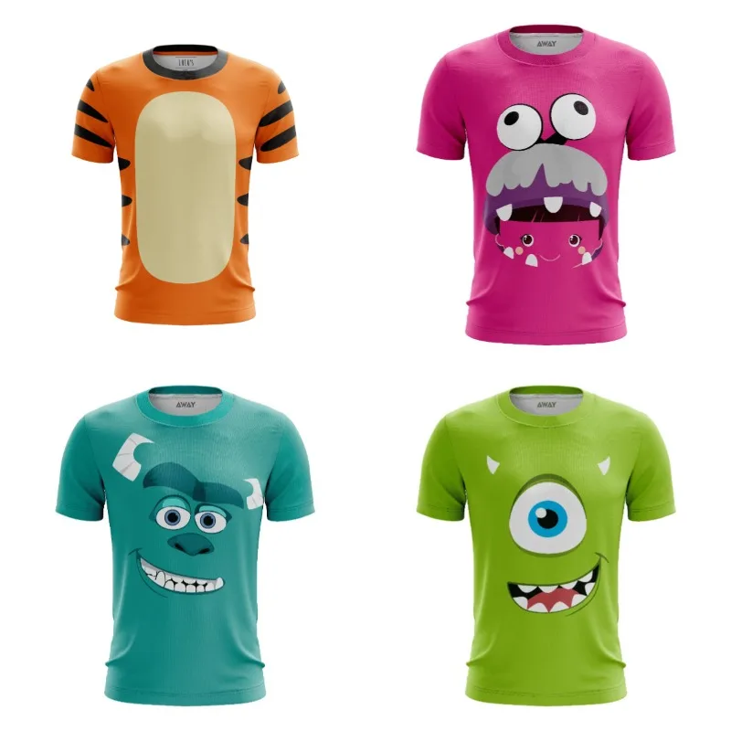 Casual Anime Cosplay Costumes, Monster Company, Mike, Soft and Comfortable Fabric, Body Shaping, Maximum Size 6XL，3D Printing