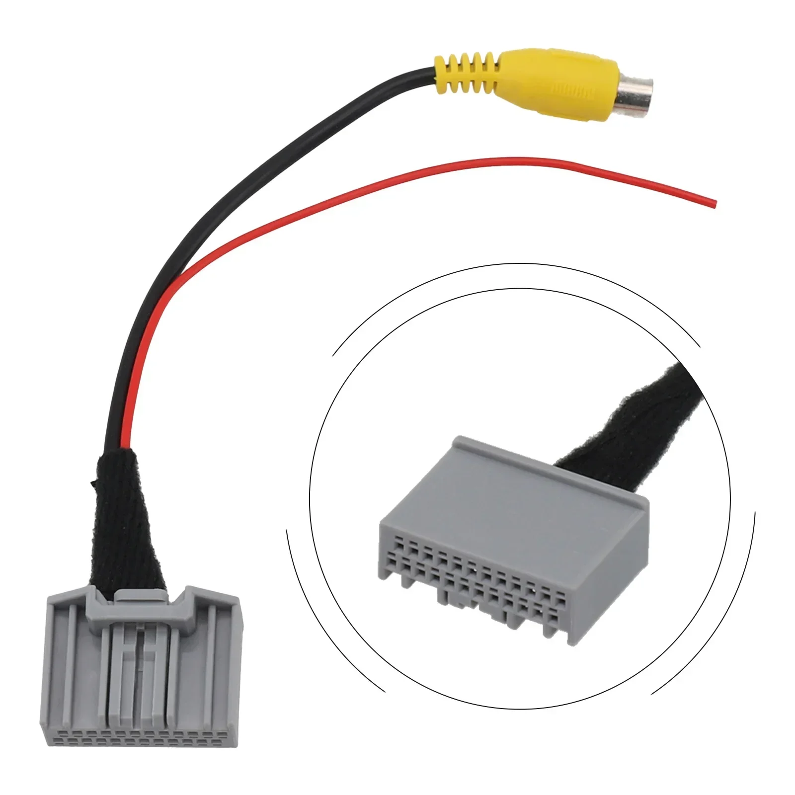 For Honda For CRV For Civic Car Parking Rear View Camera Video Plug Converter RCA Cable Interior Accessories