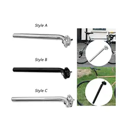 Bike Seat Post Safe Spare Parts Saddle Pole Lightweight Easy to Install Compatible 300mm Length for Road Bike Vintage Bike