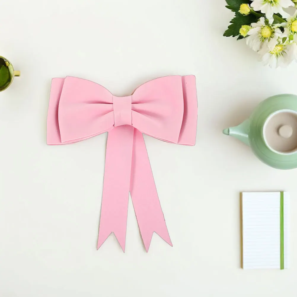 

2Pcs Car Tail Bow Pendant for Women Wedding Front Car Decoration Interior Ornaments Stylish Appearance Easy Installation