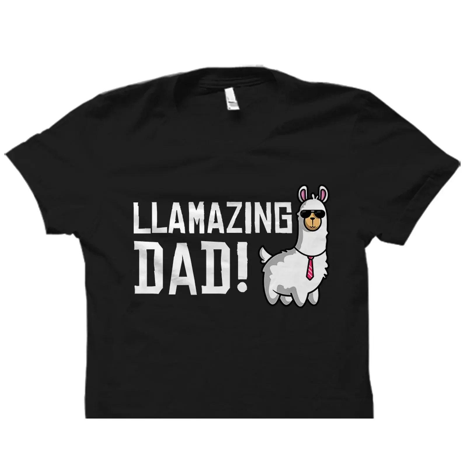Llamazing Dad Funny Llama T shirt Father's Day for New Husband Pregnancy AnnouncemenT vintage Washed Stretched Breathable
