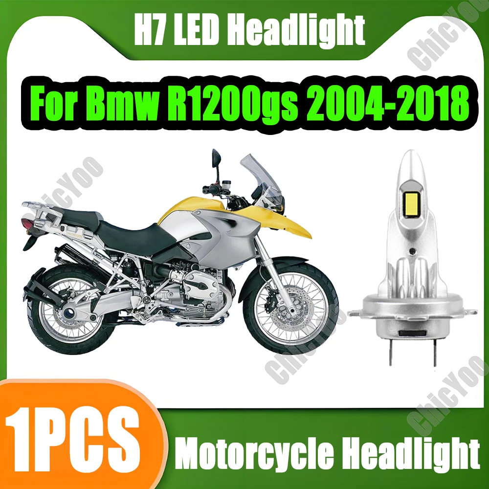 1PCS High Power H7 Motorcycle Led Light Plug And Play Canbus No Error 10000LM Led Headlight Free 12V For Bmw R1200gs 2004-2018