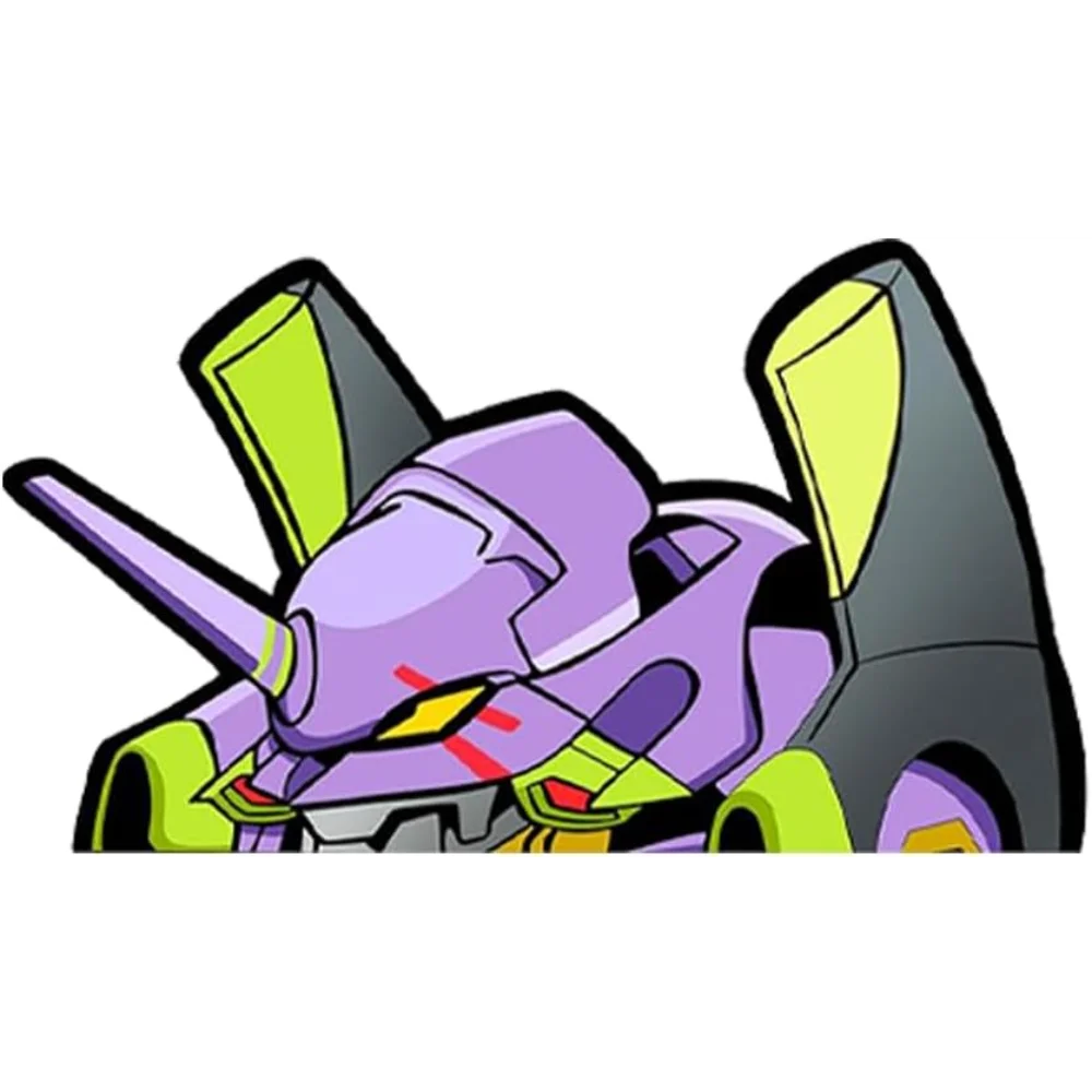 

Eva Asuka Rei Misato 01 Peeker Anime Manga Decal Sticker Ideal for Car Laptop Skateboard