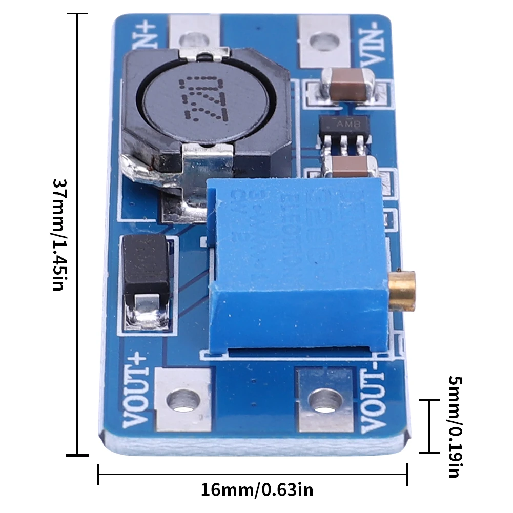 MT3608 Booster Power Supply Module DC-DC Step Up Power Apply Kit Adjustable 2A Max 2V-24V To 5V 9V 12V 28V Electronic Components