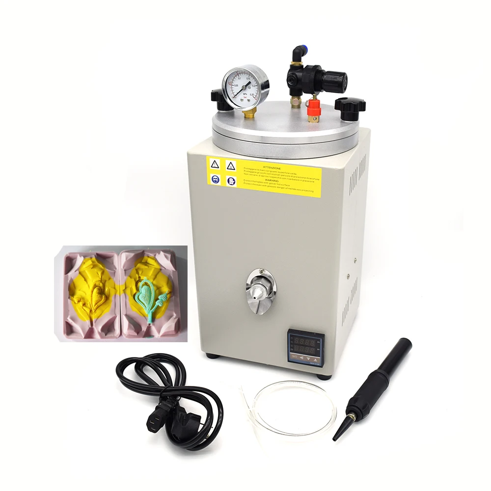 Jewelry Mold Wax Injector Machine Stainless Steel 150 Manual Adjustment Knob Digital Control Equipment DIY Casting