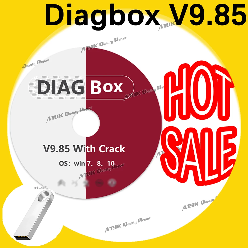 Diagbox V9.85 Con crepa per PP2000 obd2 scanner Strumenti di riparazione diagnostico pour voiture diagbox 9.85 software tuning cars 2024 hot