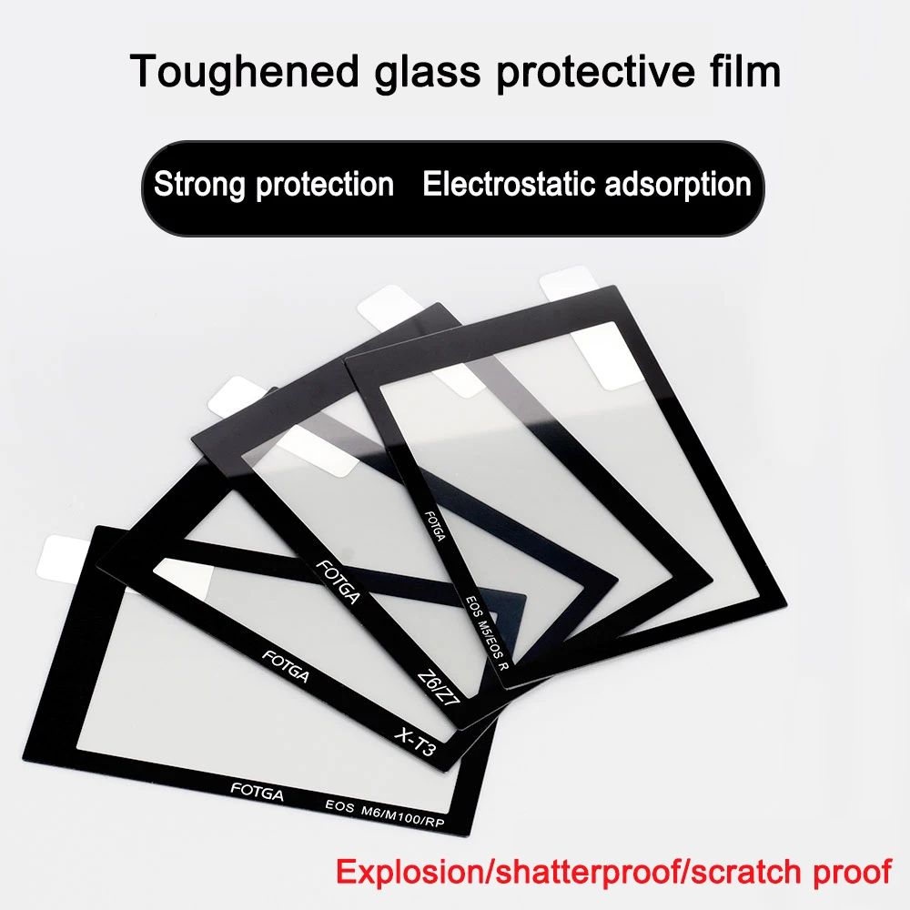 

FOTGA Ultra Clear Glass LCD Display Screen Protector PET Film Cover For Fuji XT3 For Nikon Z6/Z7 For Canon EOS M5/M6/M100/RP/R