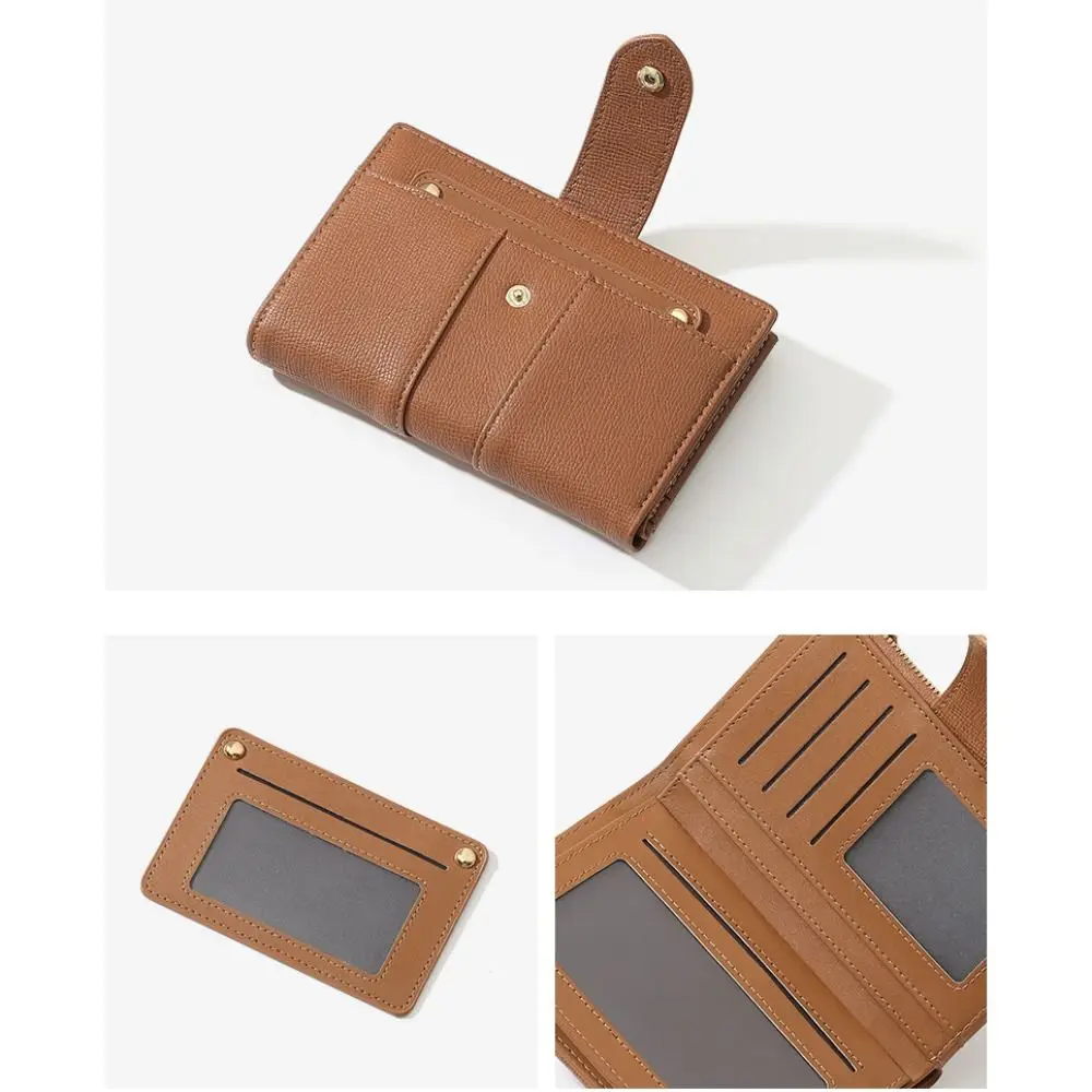 

Portable Card Holder PU Passport Bag Passport Cover Airplane Check-in Fold Purse Multifunctional Card Case Travel Wallet Women