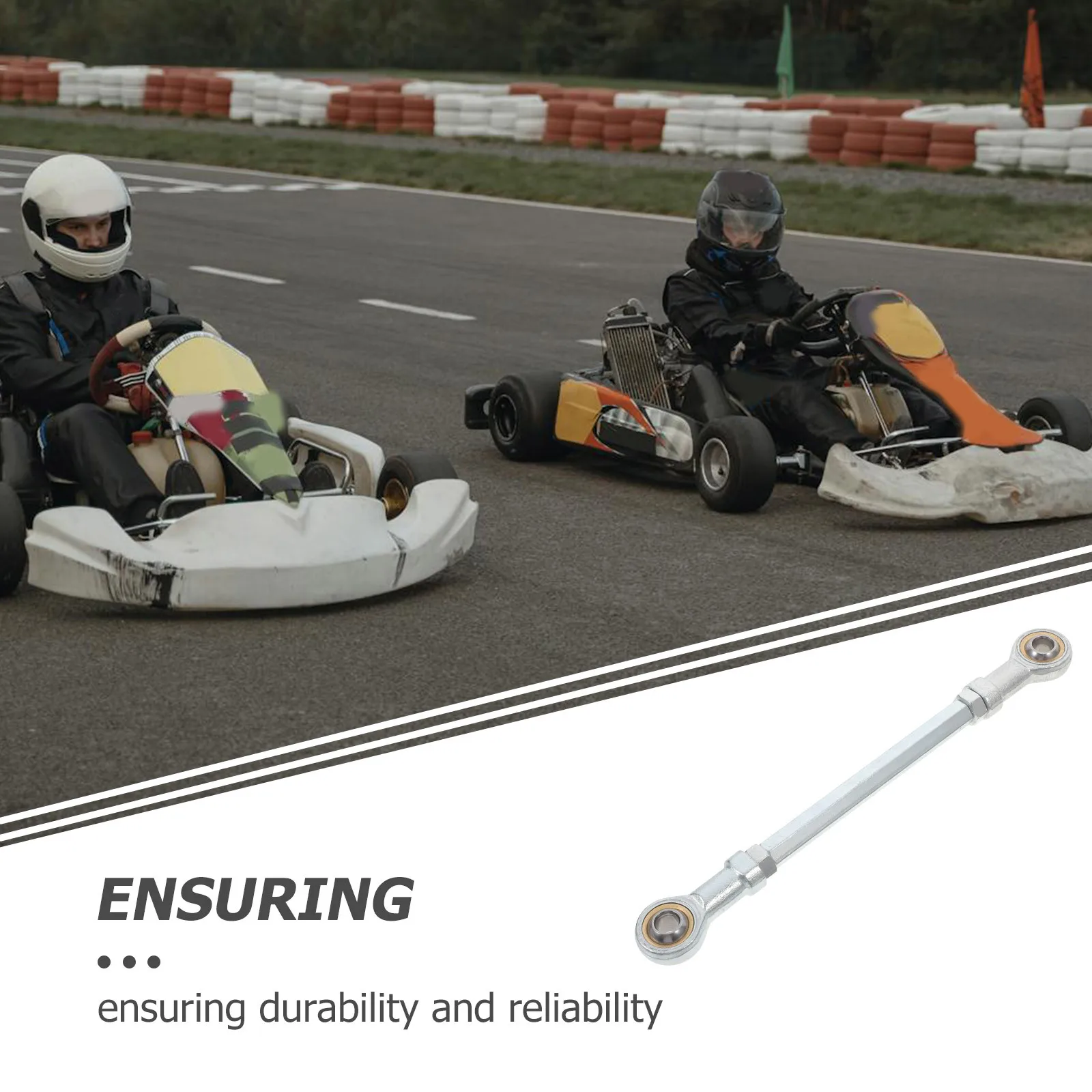 

Steering Tie Rod Chrome-Vanadium Steel Atv Replacement Steering Shaft Post Tie Rod End Link Assembly for Electric Four-Wheel