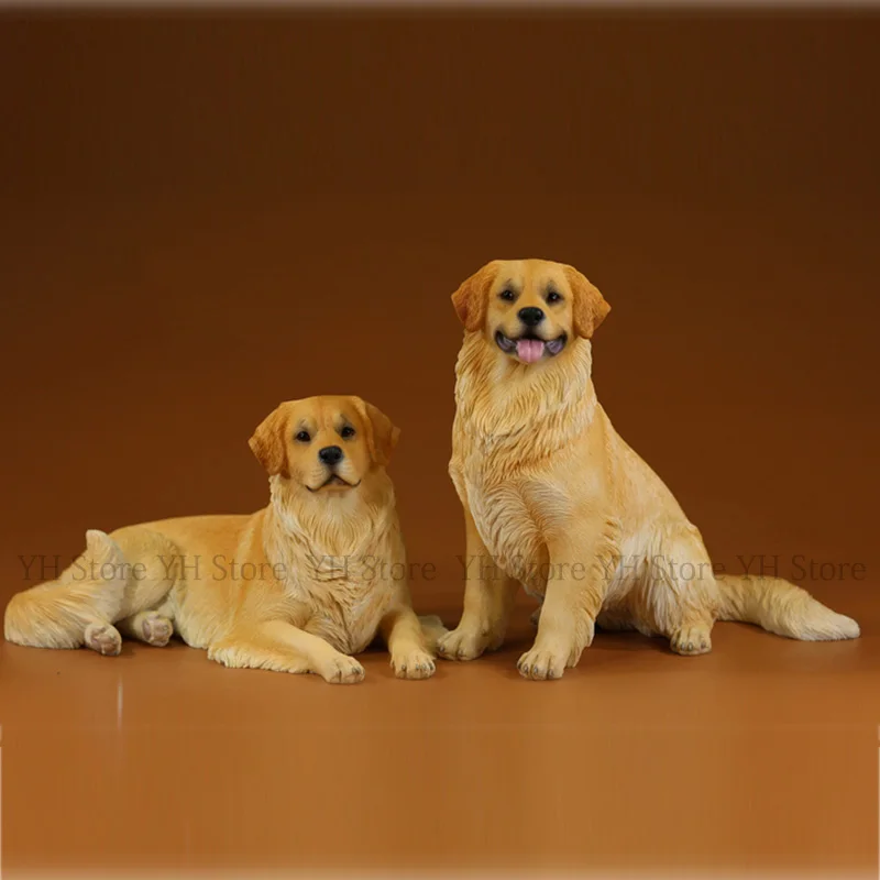 

3D Dog Silicone Mold Golden Retriever Puppy Resin Mould Aroma Plaster Epoxy Dogge Home Decoration Animal Candle Molds