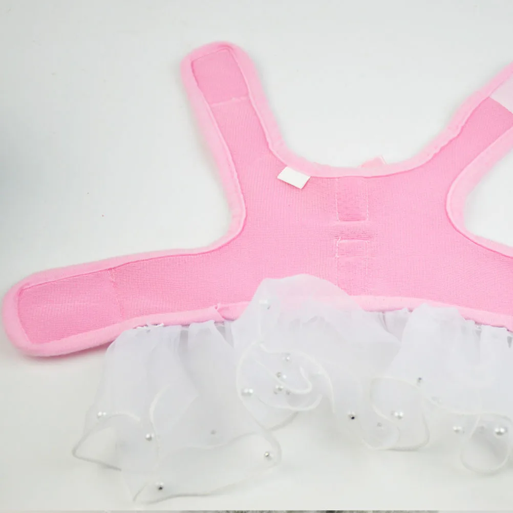 

1Pcs Dog Princess Warm Mesh Coat Clothes Pink Size Xs Pet Costume Comfortable for Outdoor Walking Jogging