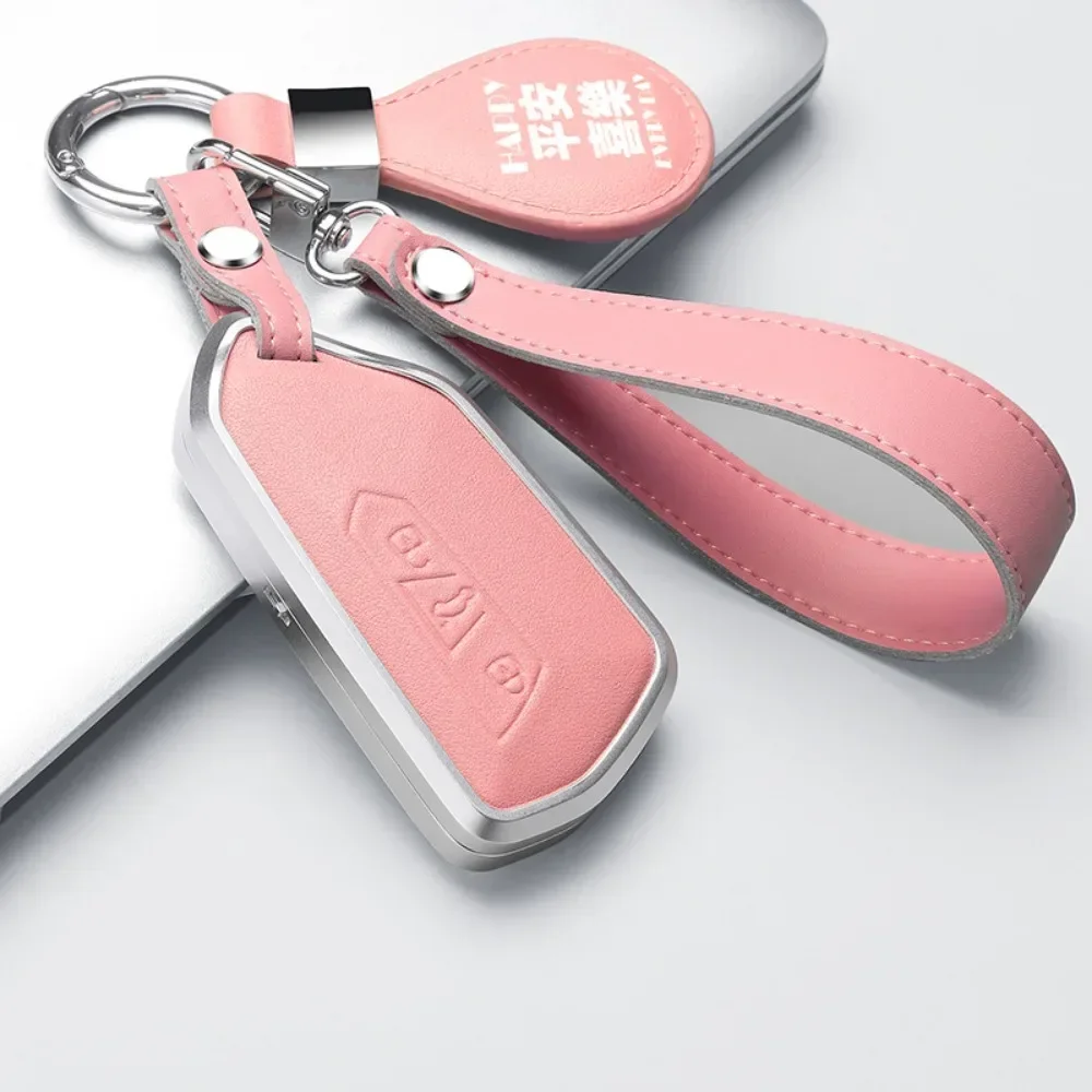Alloy Leather Car Key Case Cover For VW Volkswagen Golf 8 MK8 ID.3 ID.4 Cupra Skoda Octavia A8 SEAT Leon MK4 Formentor Tarraco