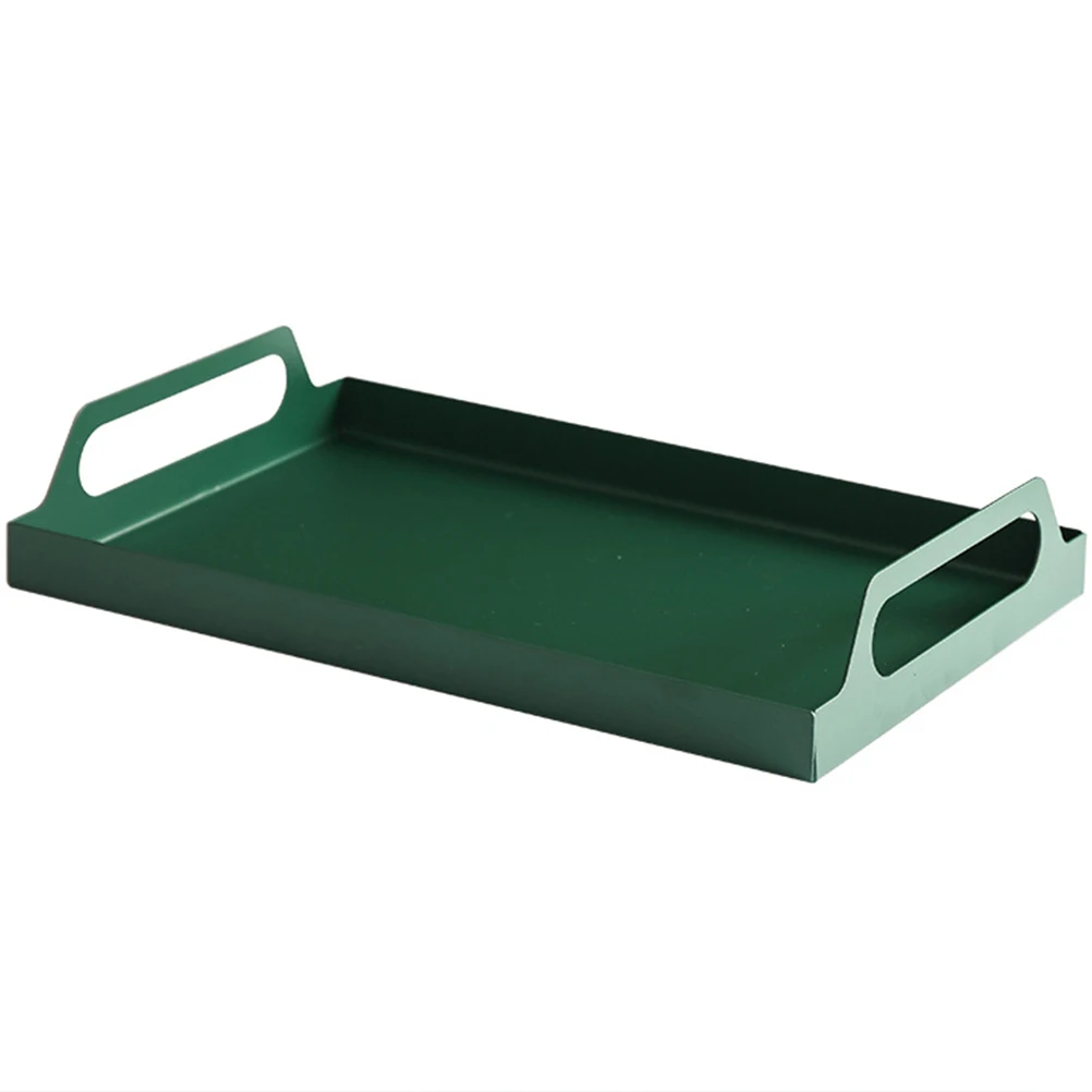 

Metal Rectangular Tray Iron Serving Tray H Luxury Coffee Catering Food Plate Vintage Storage Trays Practical