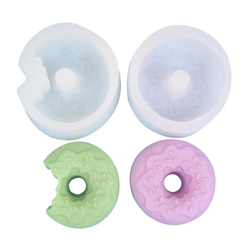 

Silicone Donut Mold, 3D Scented Plaster Mold, Candy House Candle Molds, Handmade Soap Chocolate Craft Fondant Mould, for DIY