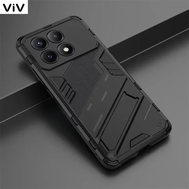 For Xiaomi Poco X6 Pro 5G Case Magnetic Holder Armor Kickstand Phone Cases For Pocox6pro Poko Little X6pro X 6 Pro 6X Back Cover